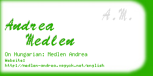 andrea medlen business card